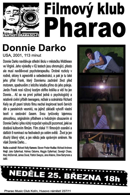 Donnie Darko, Richard Kelly, FK Pharao Kolín Donnie Darko, Richard Kelly, FK Pharao Kolín
